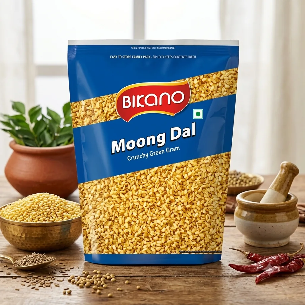 Bikanervala Bikano Moong Dal | Crispy Salted Green Gram | Authentic Indian Snack