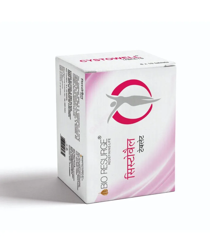 Bio Resurge Life Cystowell Tablets | Ayurvedic Women's Wellness Supplement | Supports Hormonal Balance & Ovarian Health-1