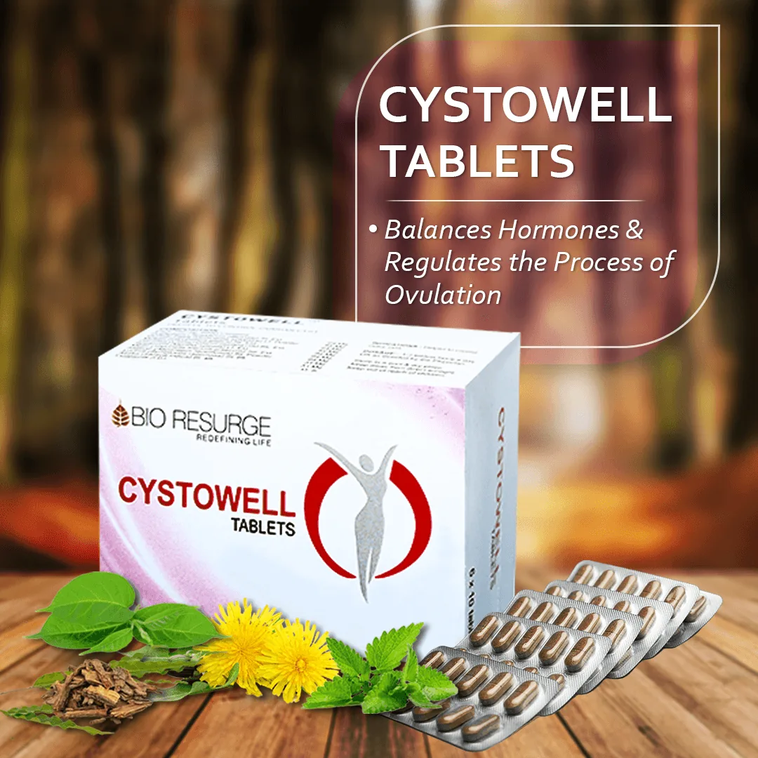 Bio Resurge Life Cystowell Tablets | Ayurvedic Women's Wellness Supplement | Supports Hormonal Balance & Ovarian Health-2