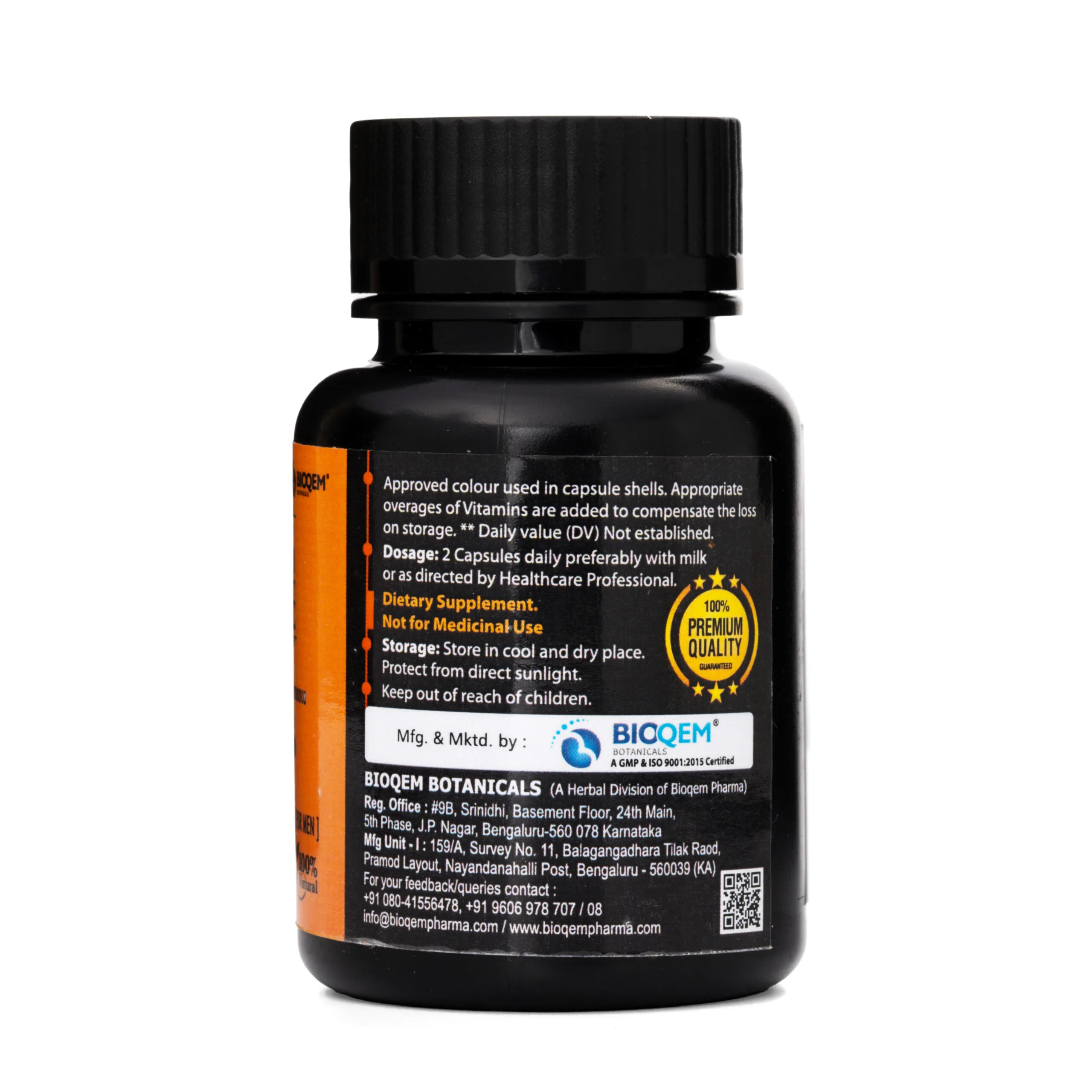 Bioqem Pharma Men's Drive Capsules | Herbal Vitality Supplement | Stamina & Strength Support-3
