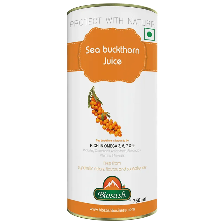 Biosash Sea Buckthorn Pulp Juice | Nutrient-Rich Himalayan Berry Extract | Natural Immunity and Skin Support