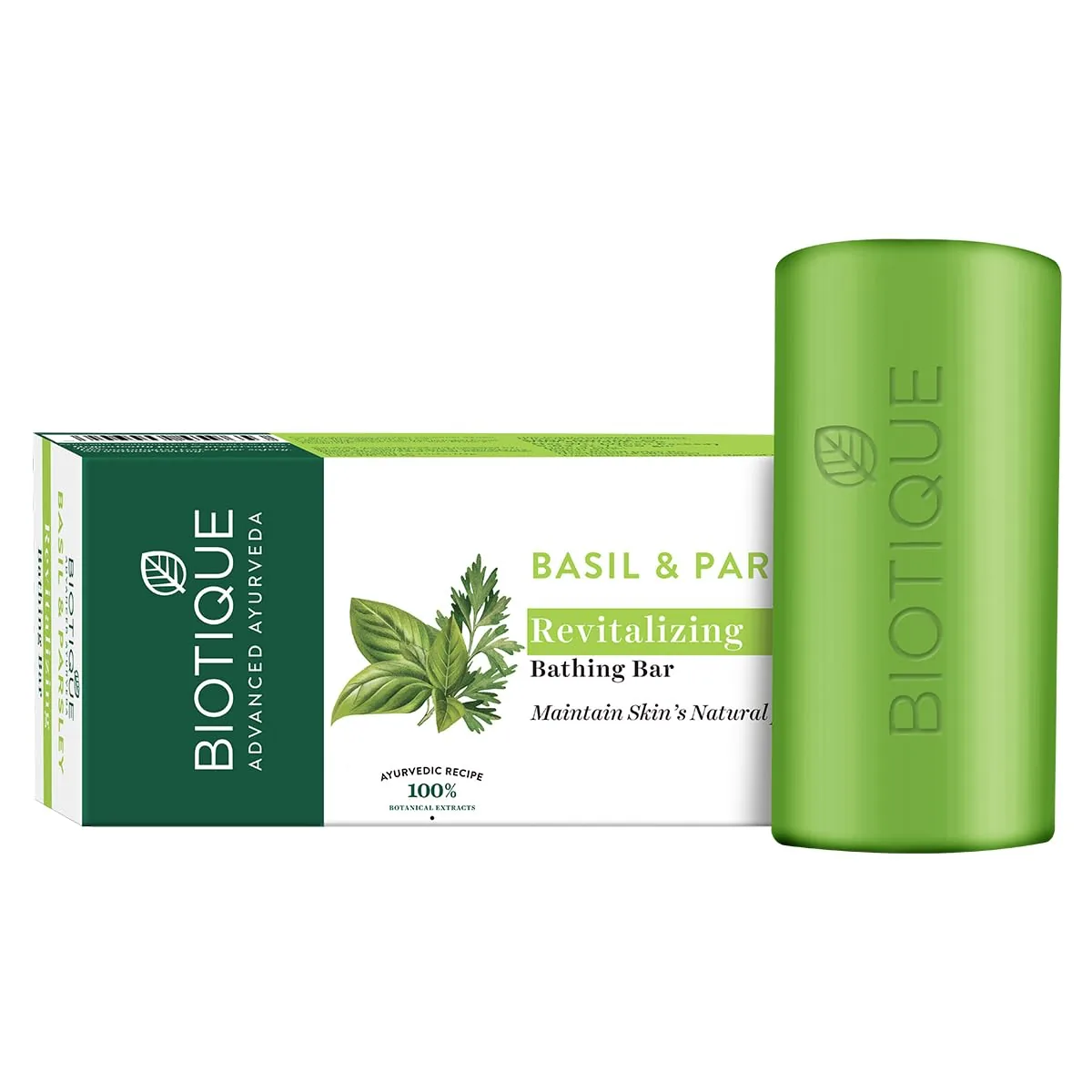 Biotique Advanced Ayurveda Bio Basil & Parsley Revitalizing Body Soap | Ayurvedic Cleanser | pH Balanced Formula-4