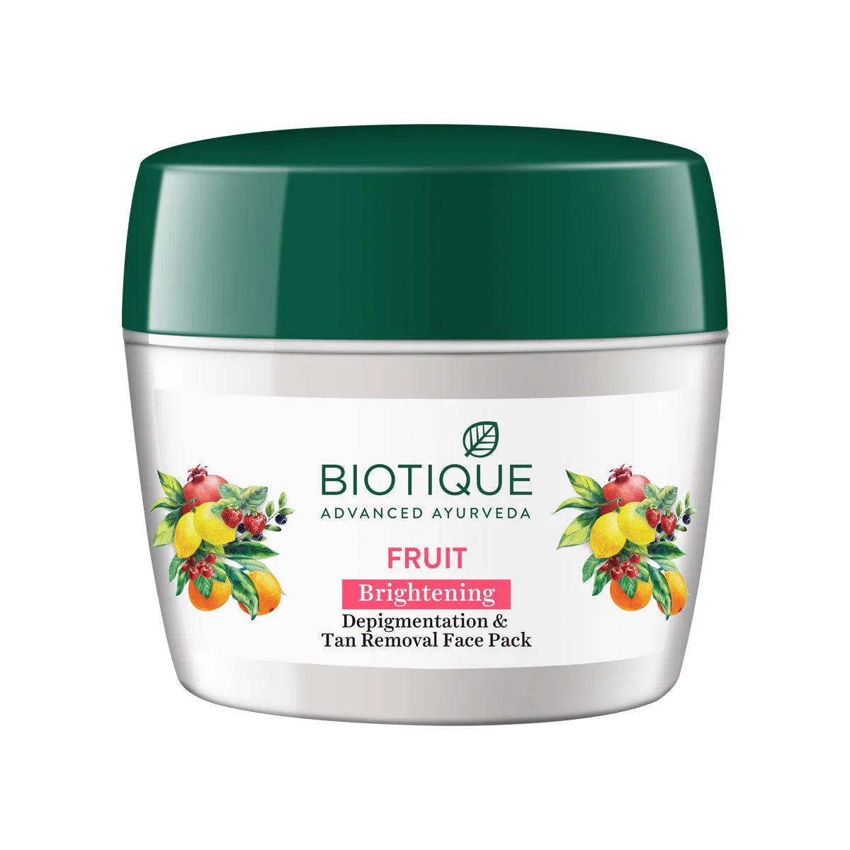 Biotique Bio Fruit Brightening & Depigmentation & Tan Removal Face Pack | Brightening Clay Mask | Natural Fruit Juices for Glowing Skin-2