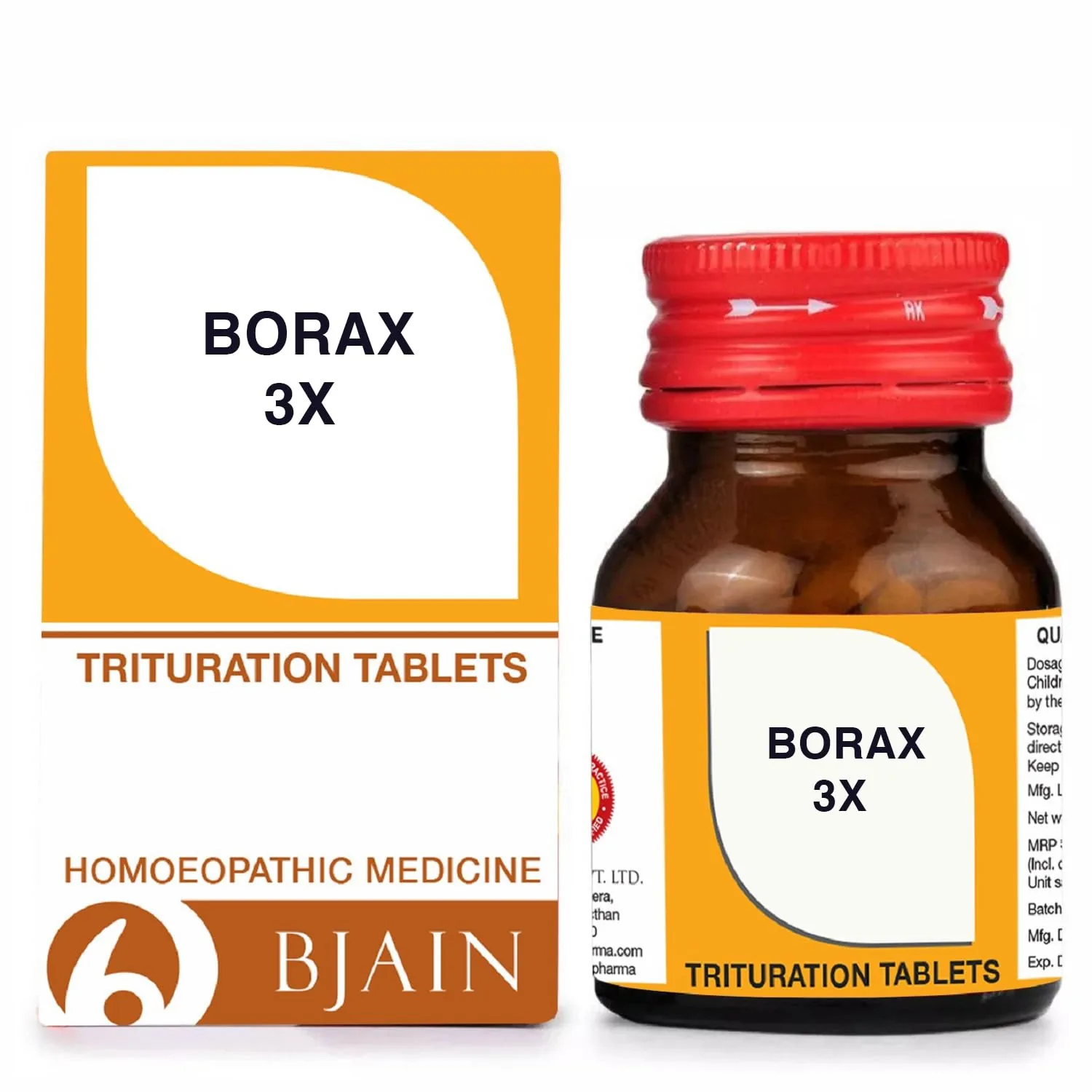 Bjain Homeopathy Borax Trituration Tablets