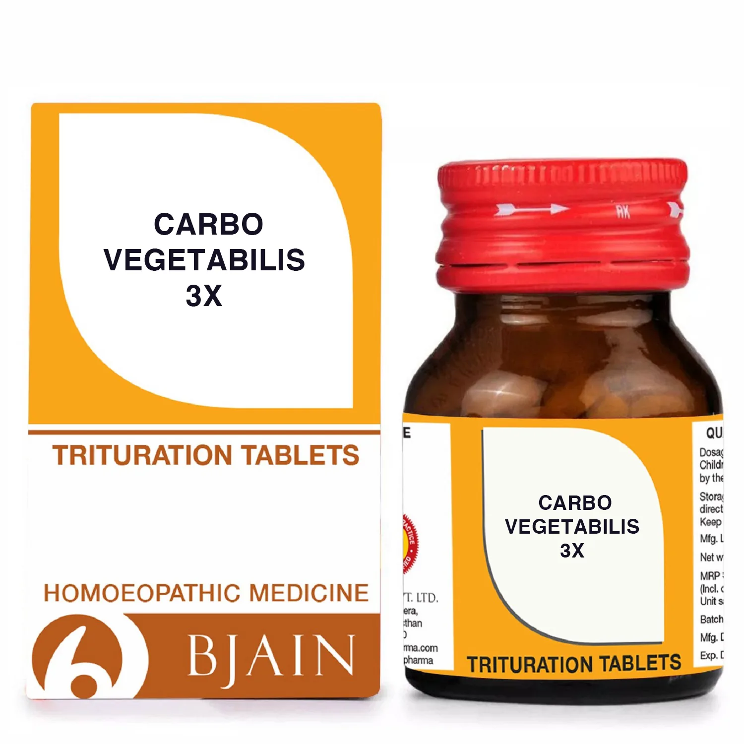Bjain Homeopathy Carbo Vegetabilis Trituration Tablets