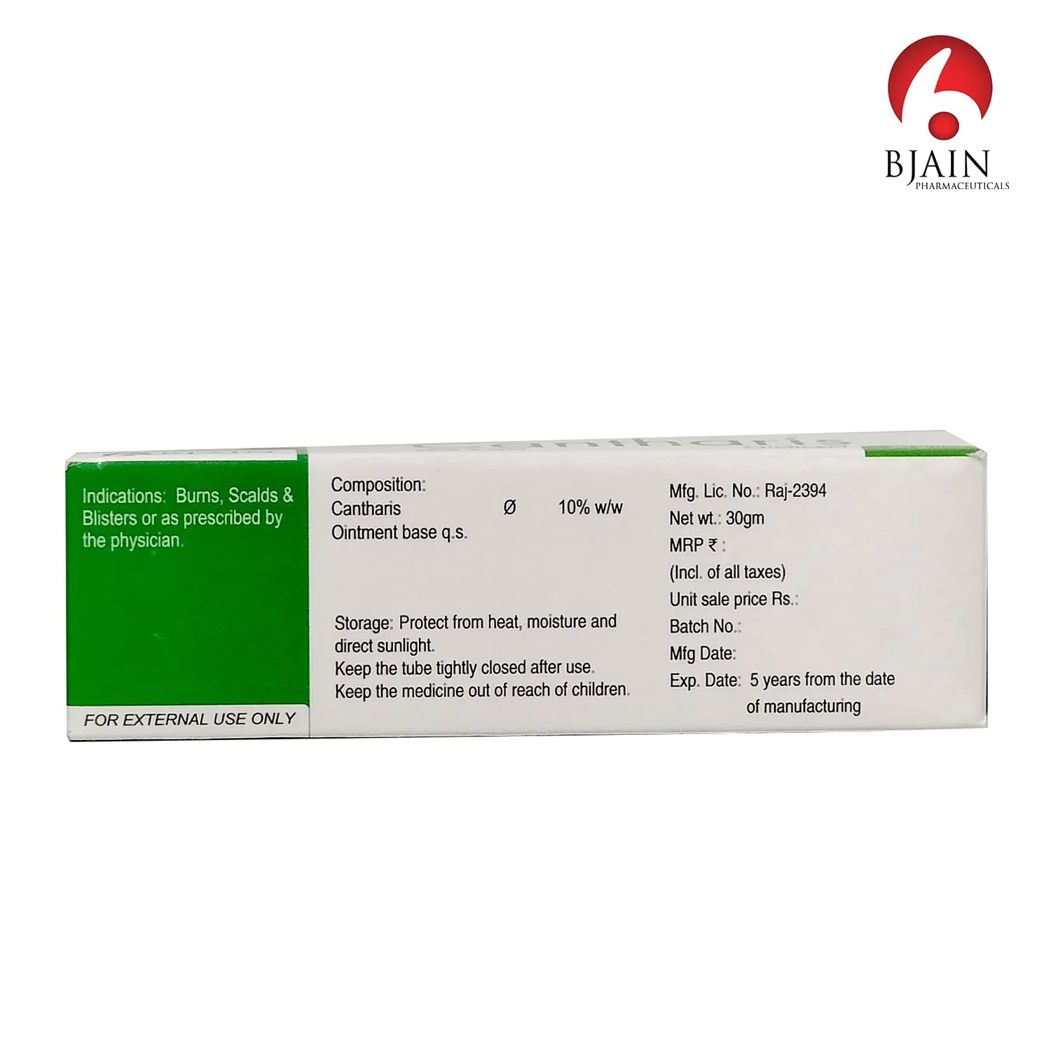 Bjain Homeopathy Omeo Cantharis Ointment | Homeopathic Burn & Blister Care | Soothing Skin Relief-2