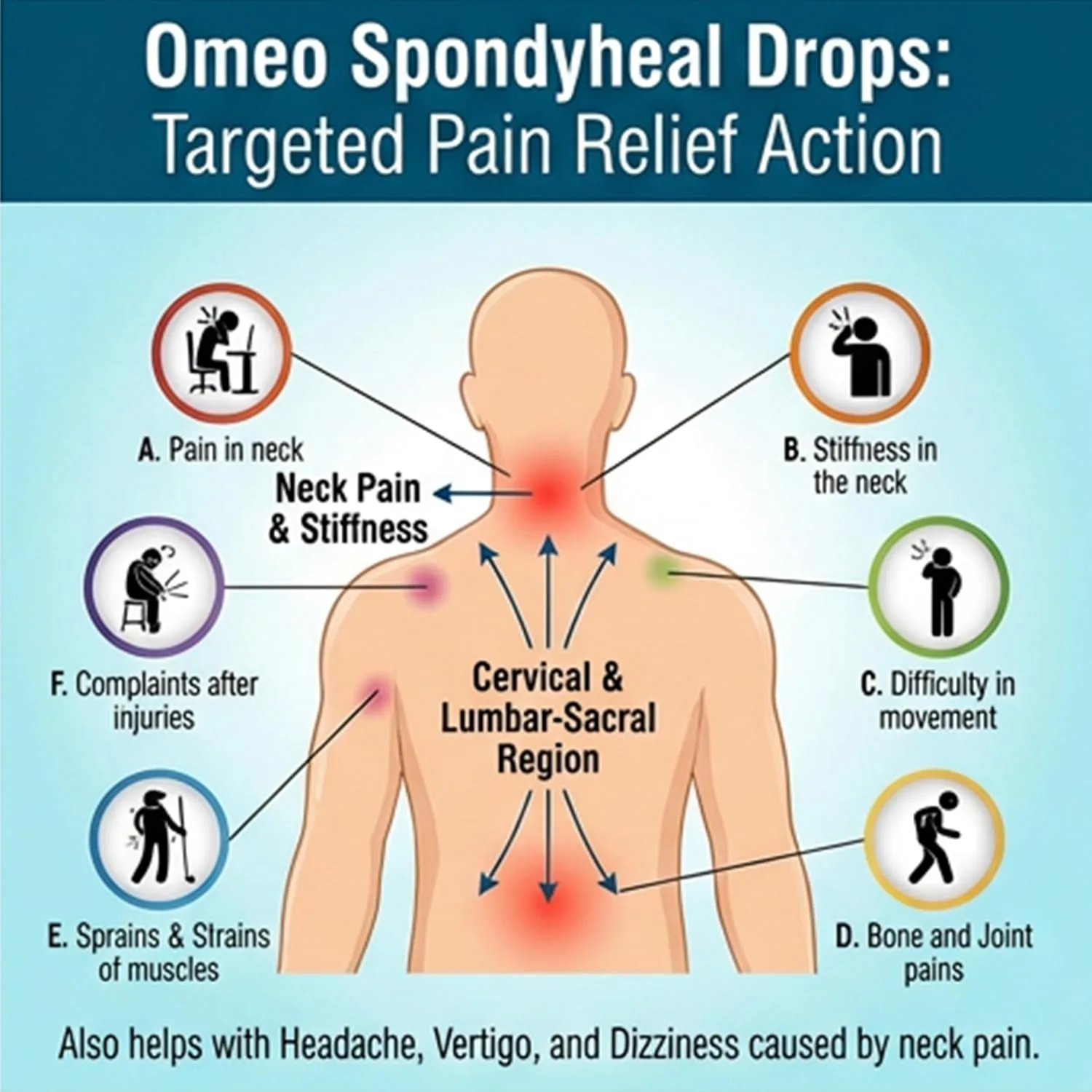 Bjain Homeopathy Omeo Spondyheal Drops | Homeopathic Remedy | Neck and Back Stiffness Relief-3