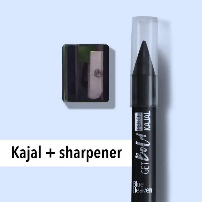 Blue Heaven Get Bold Pencil Kajal | Nourishing Eye Makeup Pencil | With Camphor & Castor Oil-3