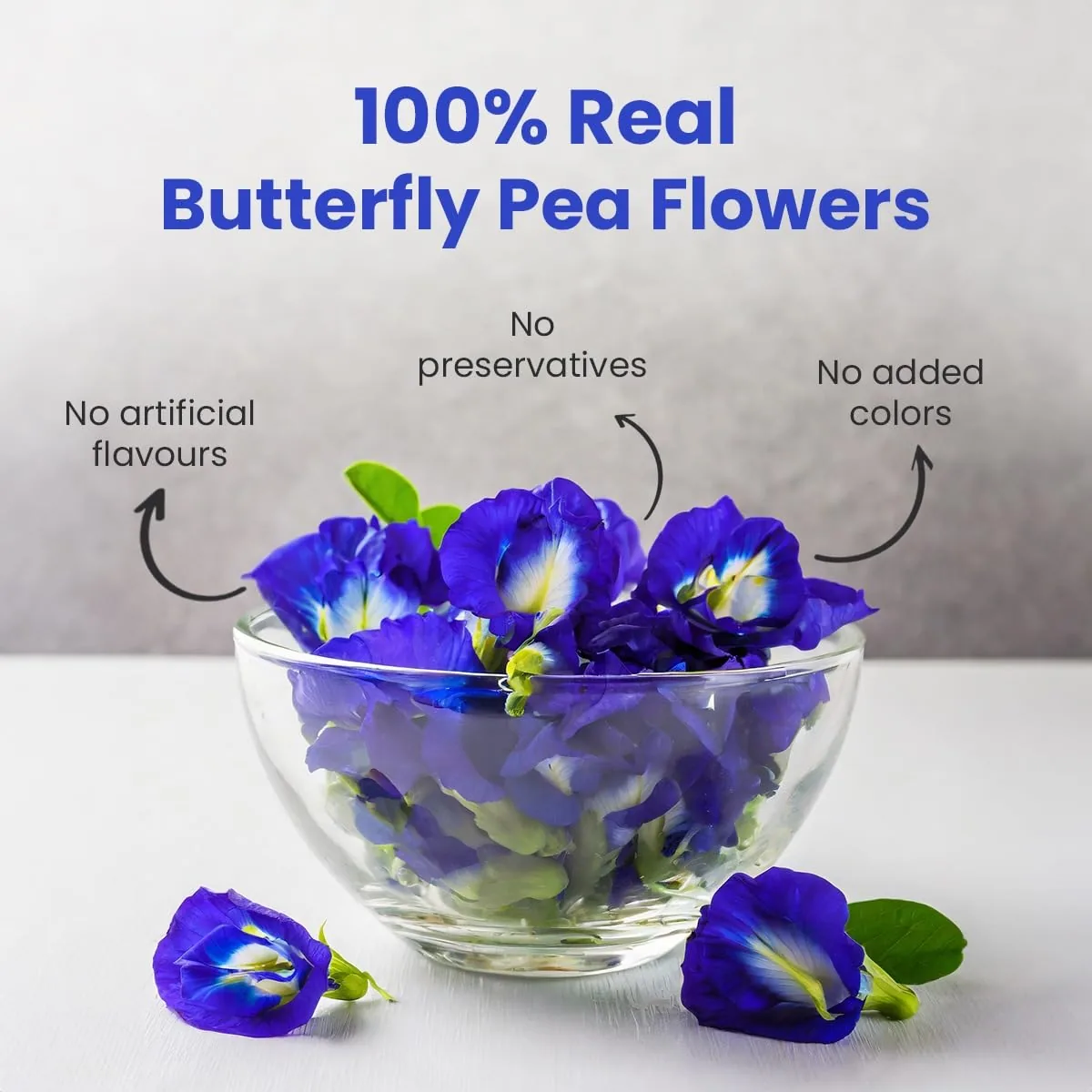 Blue Tea Butterfly Pea Herbal Tea Bags | Caffeine-Free Detox Tea | Antioxidant-Rich Flower Infusion-1