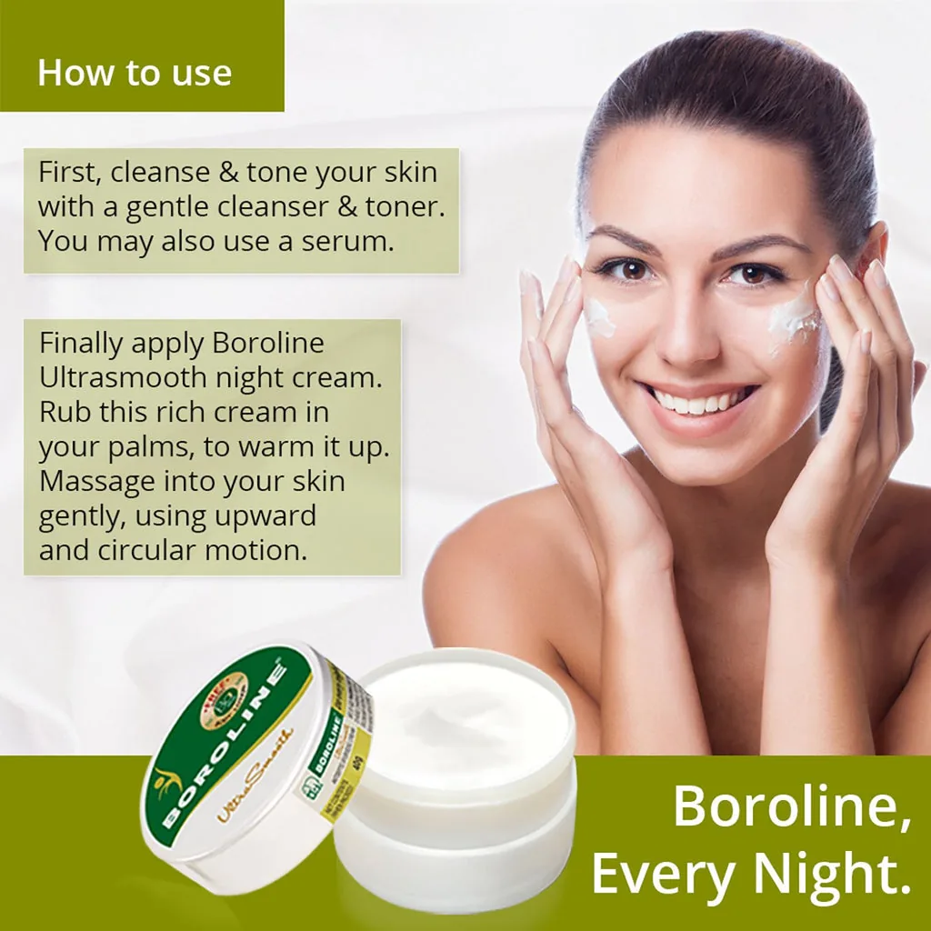 Boroline Ultra Smooth Cream | Antiseptic Night Repair | Softens Dry Skin Overnight-3