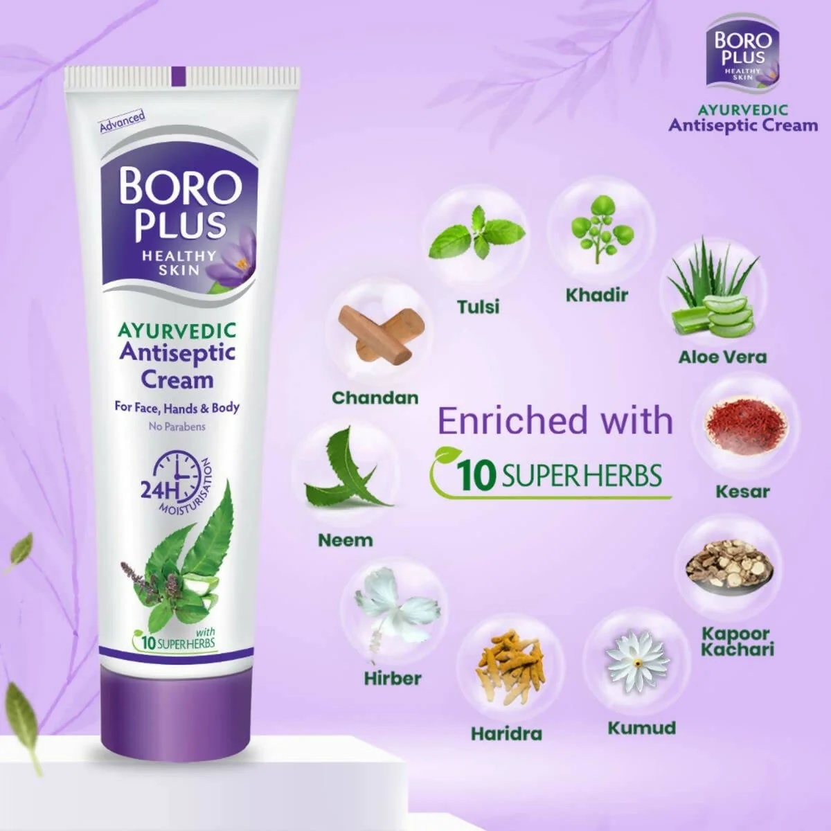 BoroPlus Ayurvedic Antiseptic Moisturisation Cream for Face, Hand & Body | Multi-Purpose Skin Repair | Natural Herbal Protection-1