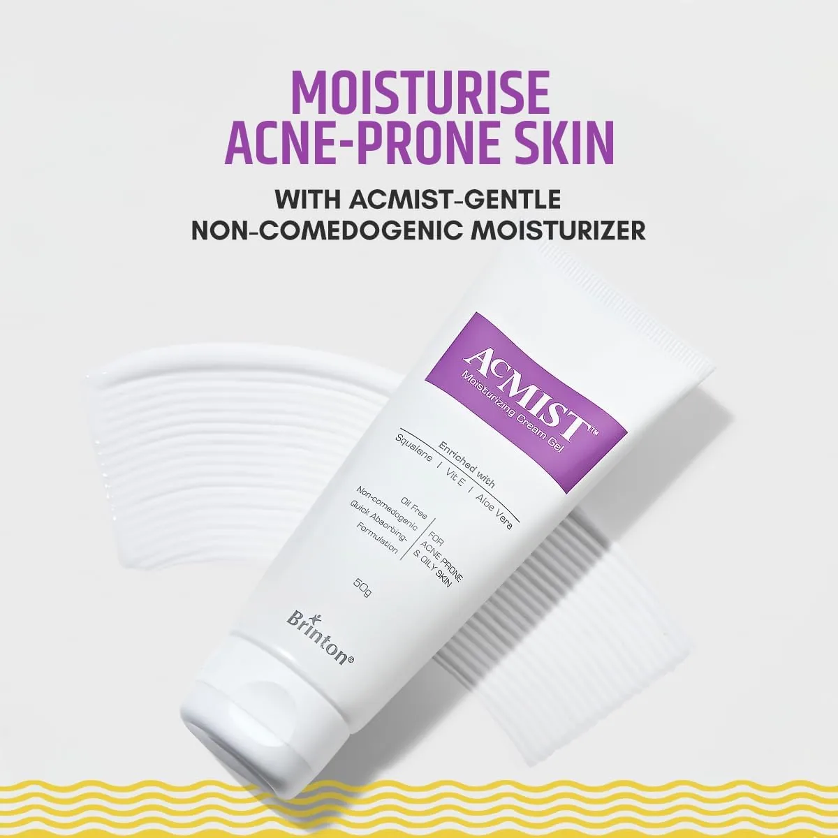 Brinton AcMist Moisturizing Cream Gel | Non-Greasy Hydration | With Vitamin E & Aloe Vera-2