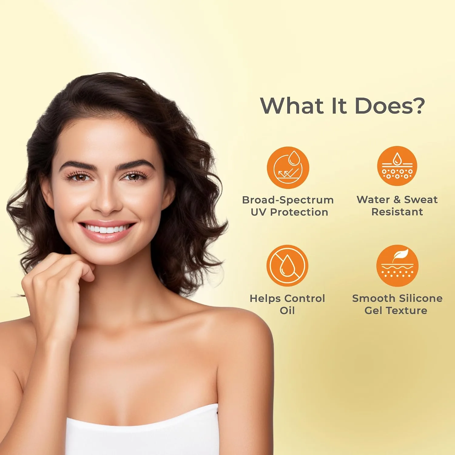 Brinton UV Doux Silicone Sunscreen Gel | SPF 50 PA+++ Matte Finish Sun Protection | Water-Resistant Oil-Free Formula-3