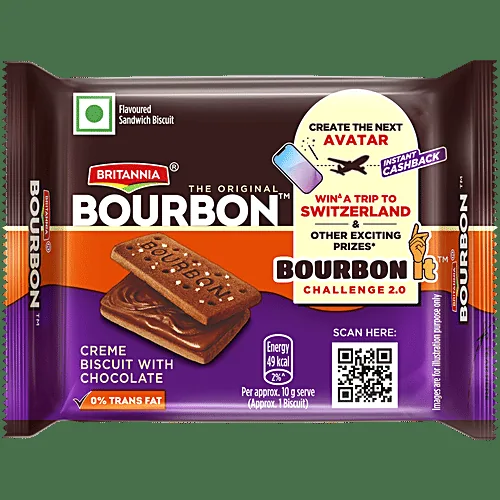 Britannia Bourbon - The Original Choco Creme Sandwich Biscuit