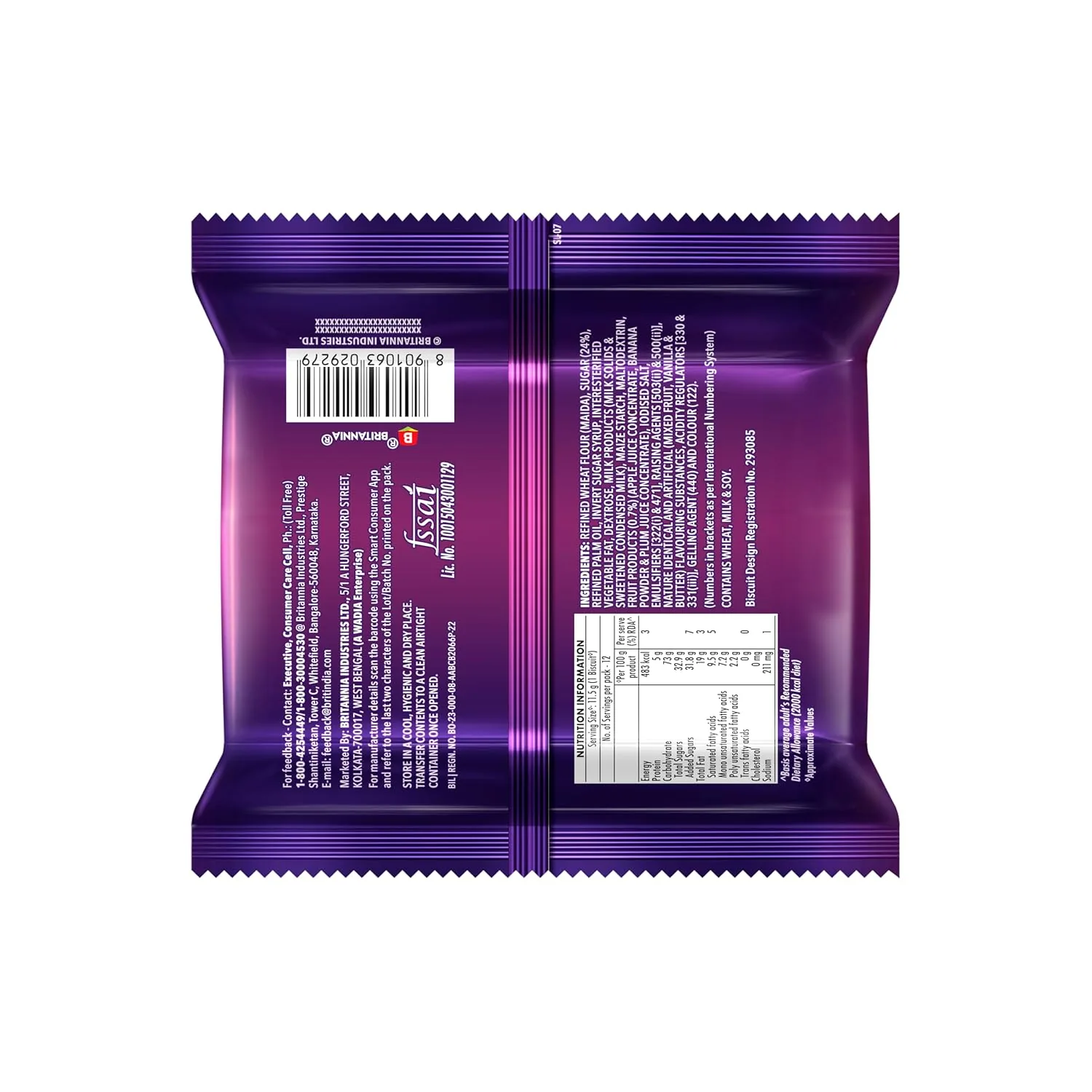 Britannia Treat Jim Jam | Cream Sandwich Biscuits | Sweet Vanilla and Fruit Jam Treat-2
