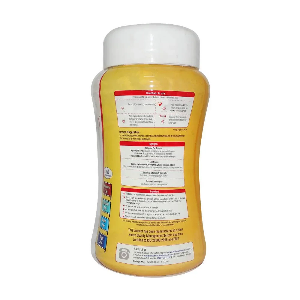 British Biologicals Medislim Powder | Meal Replacement Shake | Vanilla Flavour-2