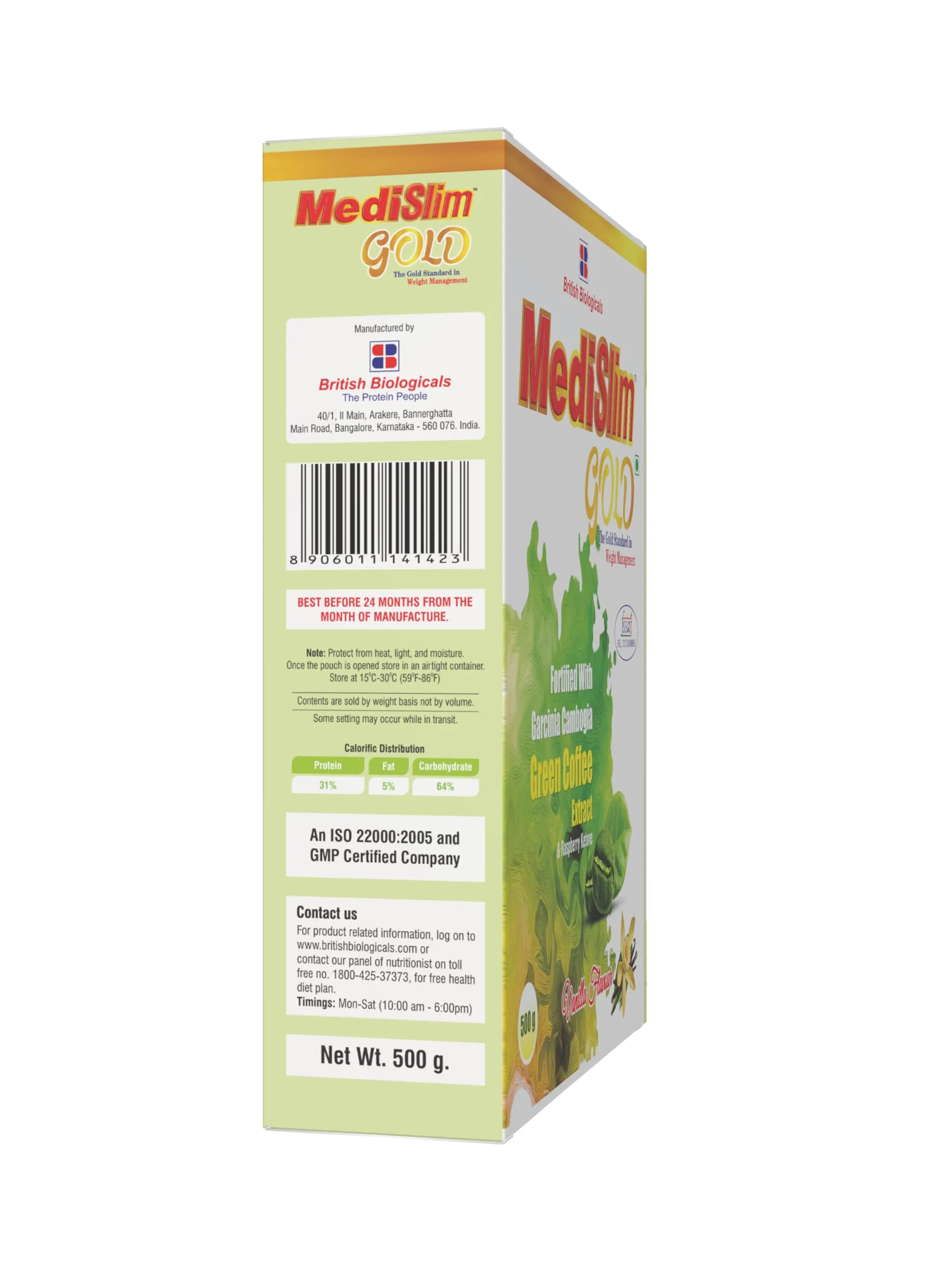 British Biologicals Medislim Powder | Meal Replacement Shake | Vanilla Flavour-5
