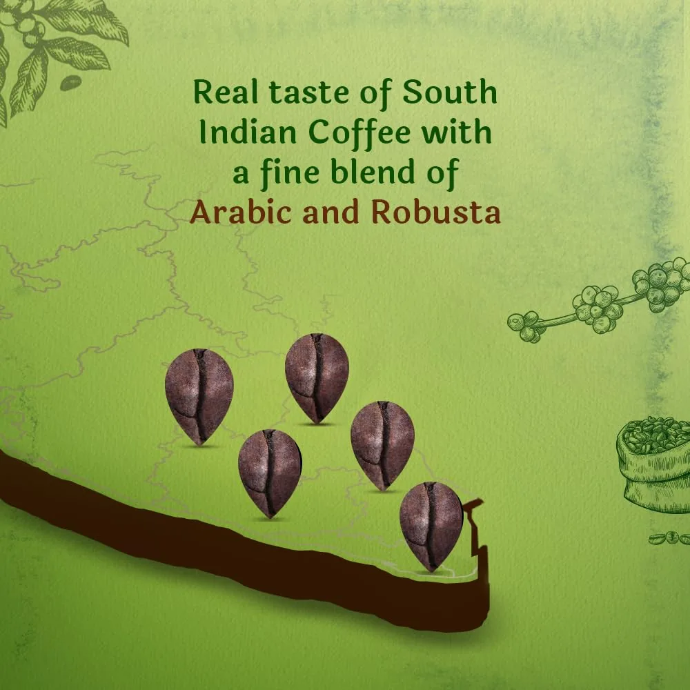BRU Instant Coffee | Classic Coffee-Chicory Blend | Authentic South Indian Taste-1