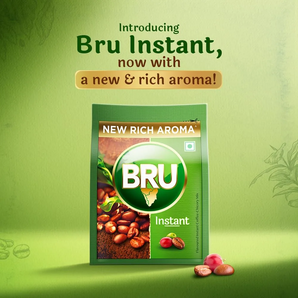 BRU Instant Coffee | Classic Coffee-Chicory Blend | Authentic South Indian Taste-3
