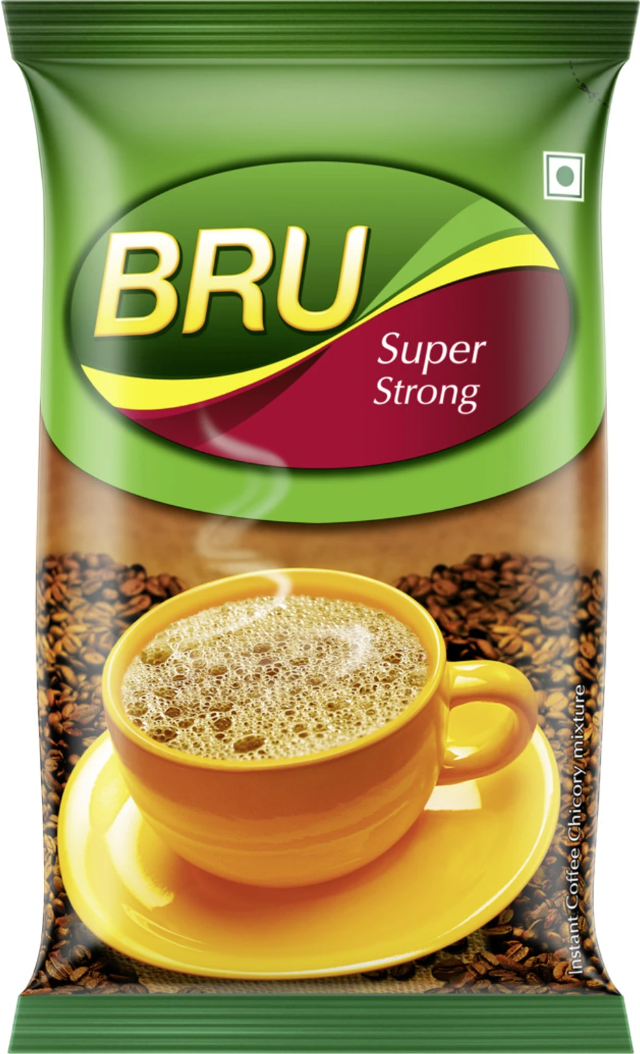 BRU Instant Super Strong Coffee | Rich Arabica & Robusta Blend | Intense Chicory Mix BRU Instant Super Strong Coffee | Rich Arabica & Robusta Blend | Intense Chicory Mix - 500 gm