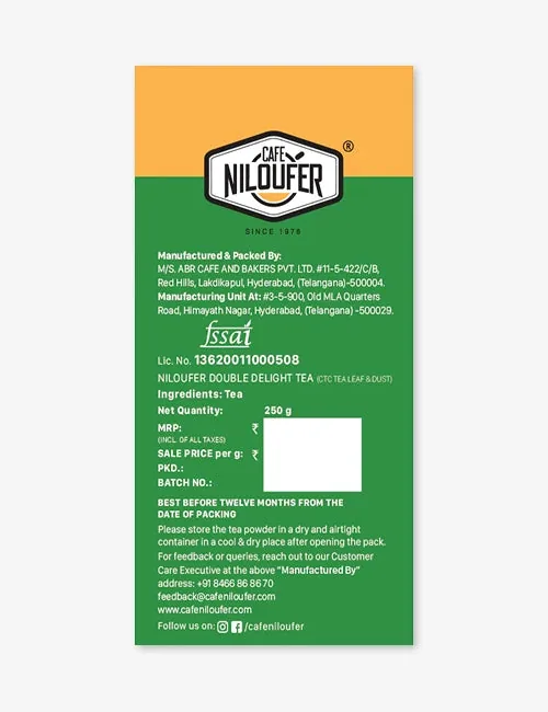 Cafe Niloufer Double Delight Tea Powder | Hyderabadi Dust & Leaf Blend | Strong & Aromatic Chai-2