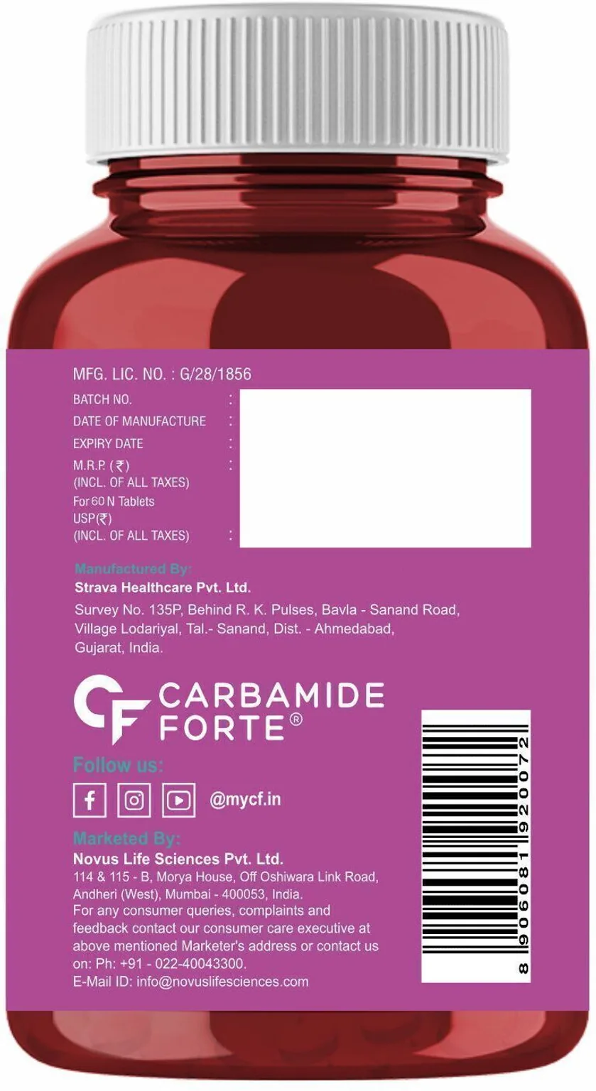 Carbamide Forte Biotin 10000mcg Tablets | High Potency Hair Growth Supplement | Vegetarian Unflavored Formula-2