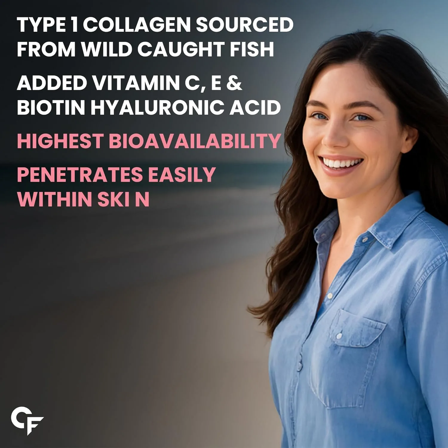 Carbamide Forte Hydrolyzed Marine Collagen Tablets | Type 1 Peptides with Hyaluronic Acid | Skin, Hair & Nails Support-5
