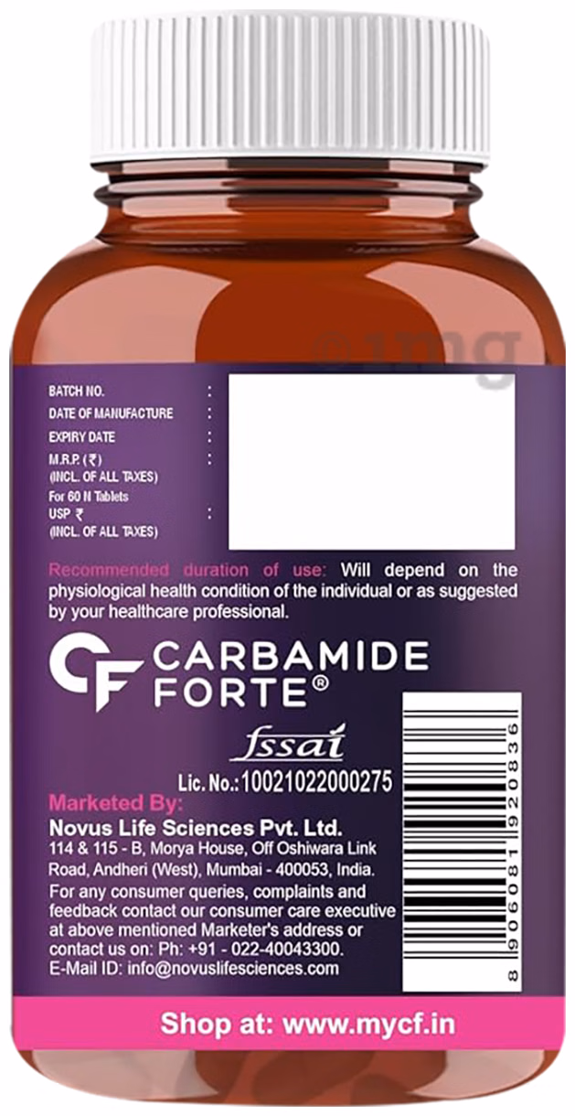 Carbamide Forte PCOS Support Tablets with Myo-Inositol to D-Chiro-Inositol 40:1 | Women's Hormone Balance Supplement | Ovarian Health and Cycle Regularity Support-2