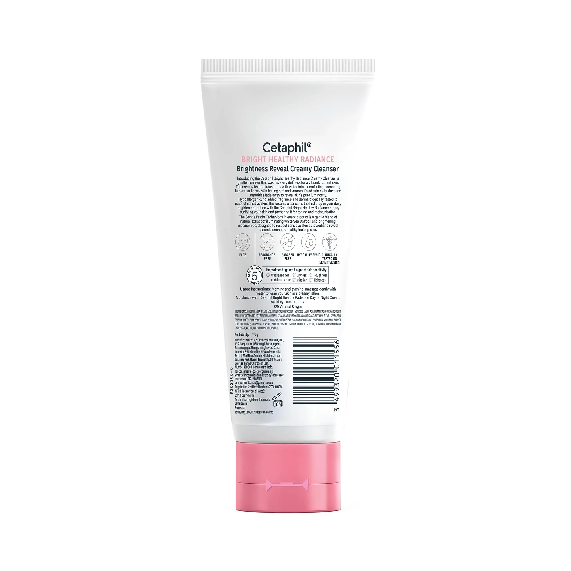 Cetaphil Bright Healthy Radiance Brightness Reveal Creamy Cleanser | Gentle Face Wash | Dullness and Dark Spot Reduction-7