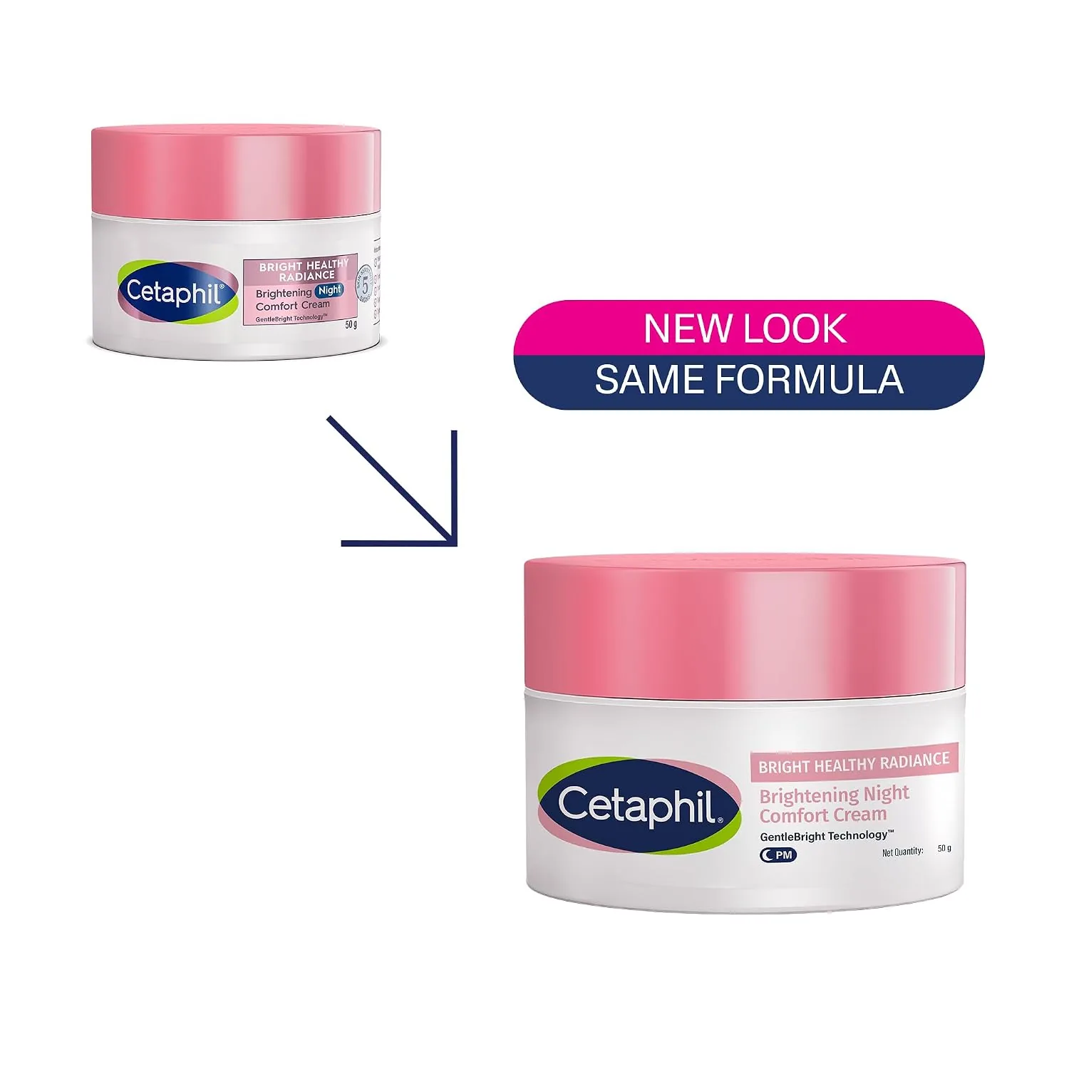 Cetaphil Bright Healthy Radiance Night Comfort Cream | Nourishing Overnight Moisturizer | GentleBright Technology for Even Skin Tone-2
