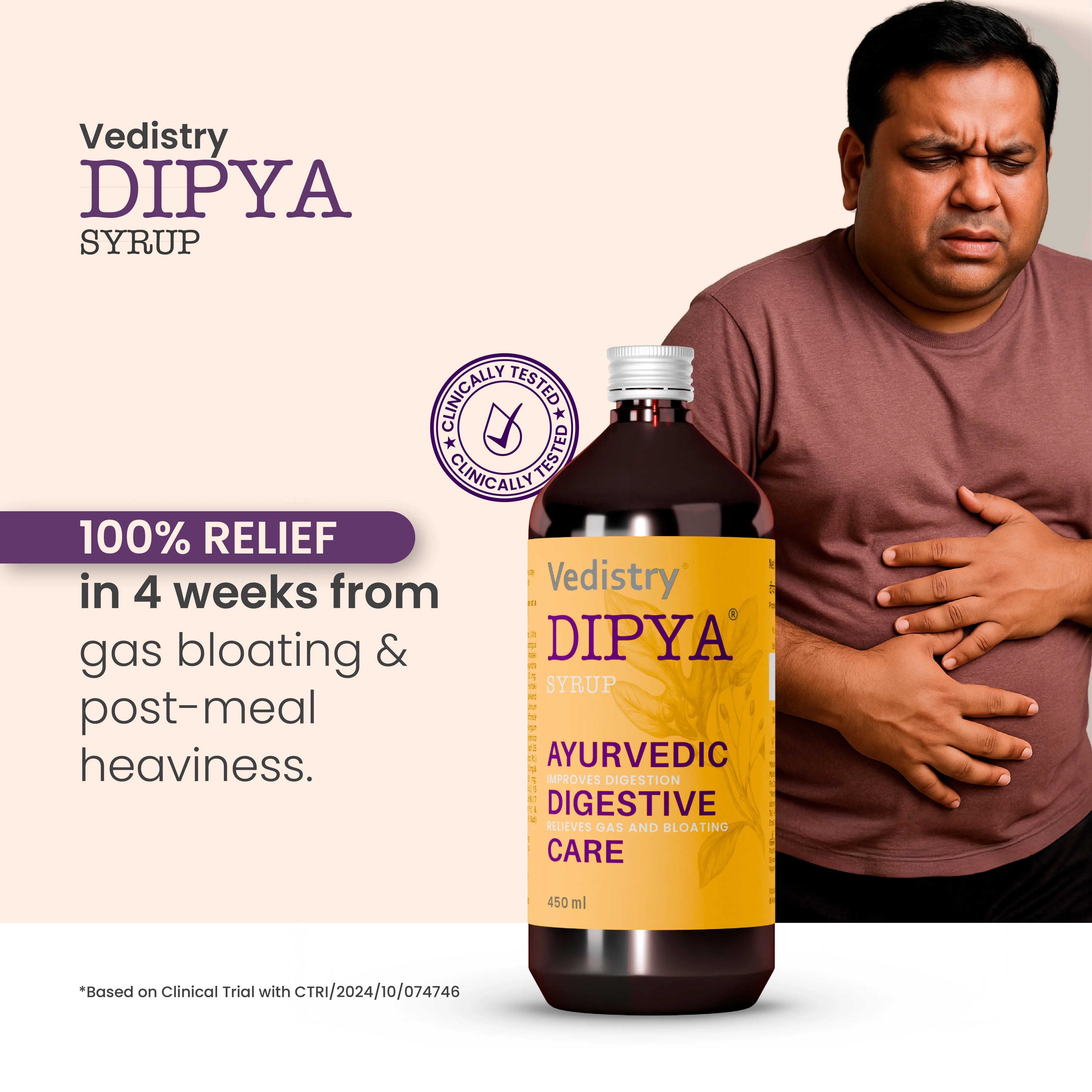 Charak Dipya Ayurvedic Digestive Care Syrup | Herbal Tonic | Relief from Bloating, Acidity, and Indigestion-2