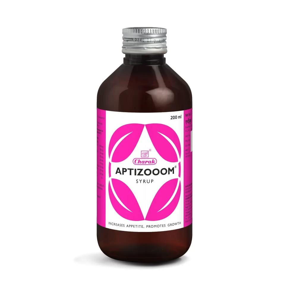 Charak Pharma Aptizooom Syrup | Ayurvedic Appetite Stimulant | Natural Digestive Support-1