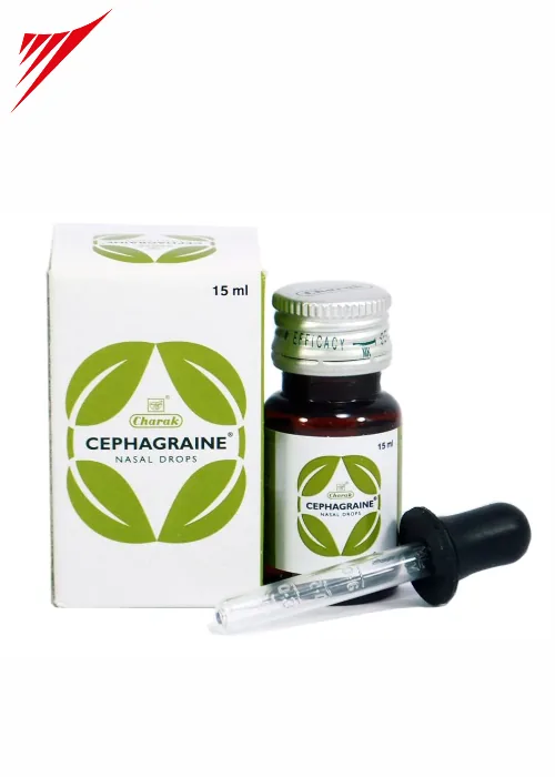 Charak Pharma Cephagraine Nasal Drops | Ayurvedic Sinus & Migraine Support | Natural Decongestant-5