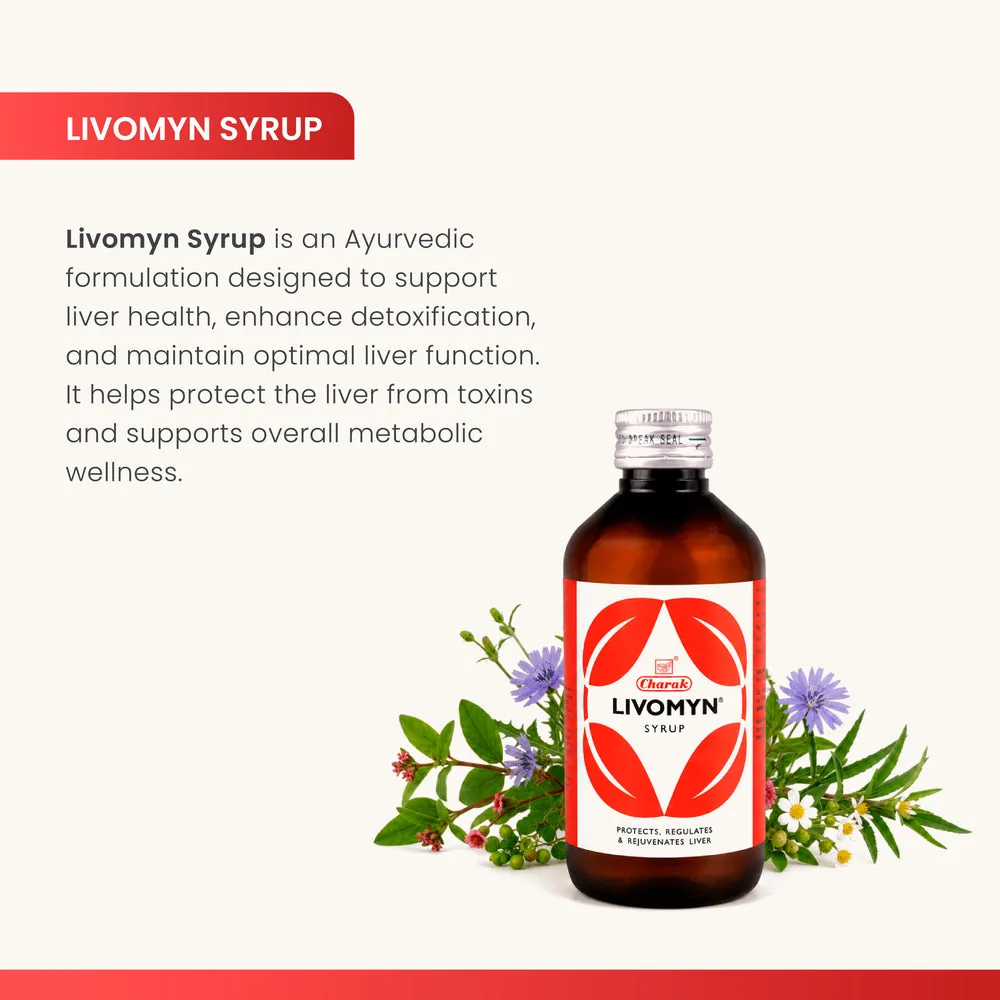 Charak Pharma Livomyn Syrup | Ayurvedic Liver Tonic | Natural Detox and Digestion Support-2