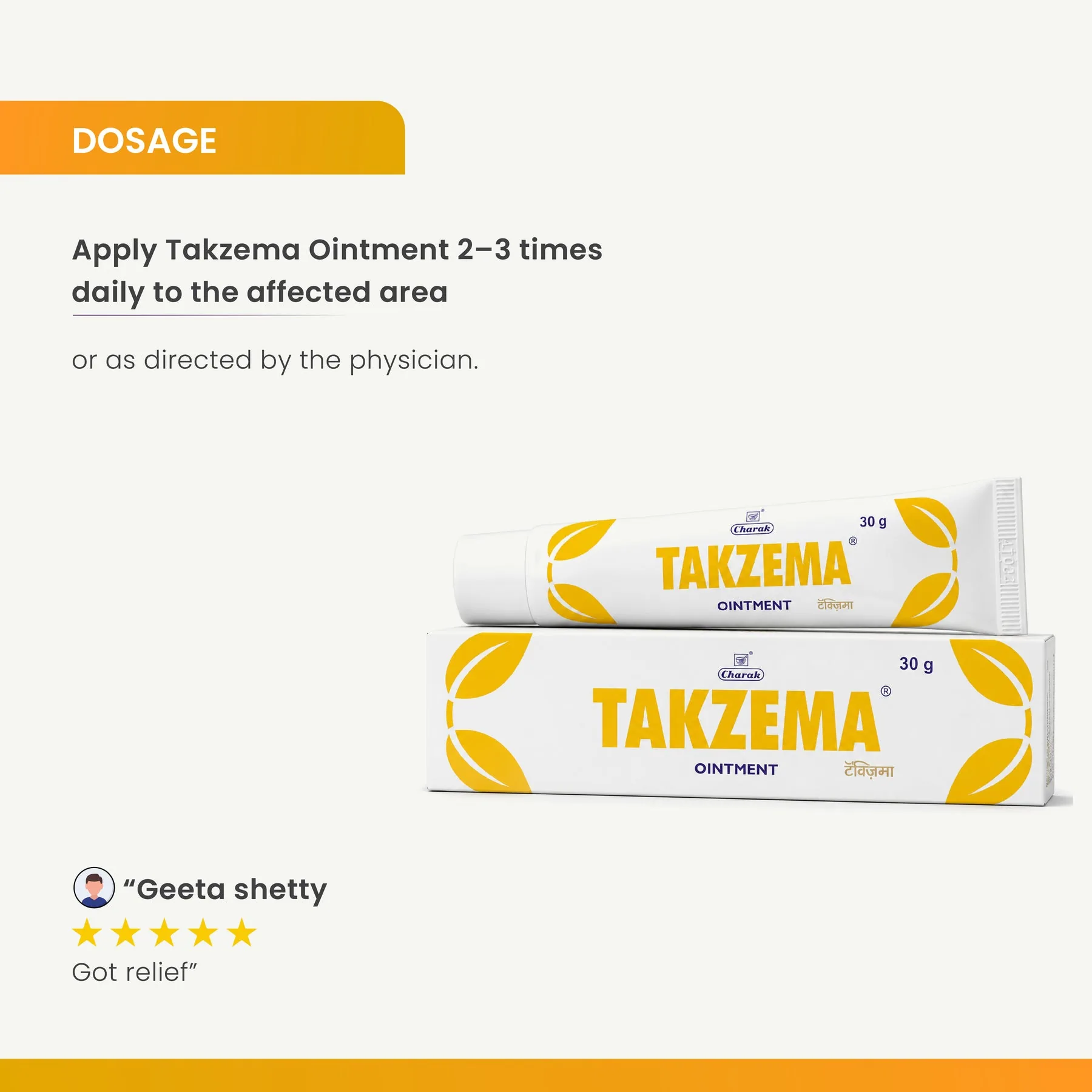 Charak Pharma Takzema Ointment | Ayurvedic Skin Care | Soothes Minor Irritations-6