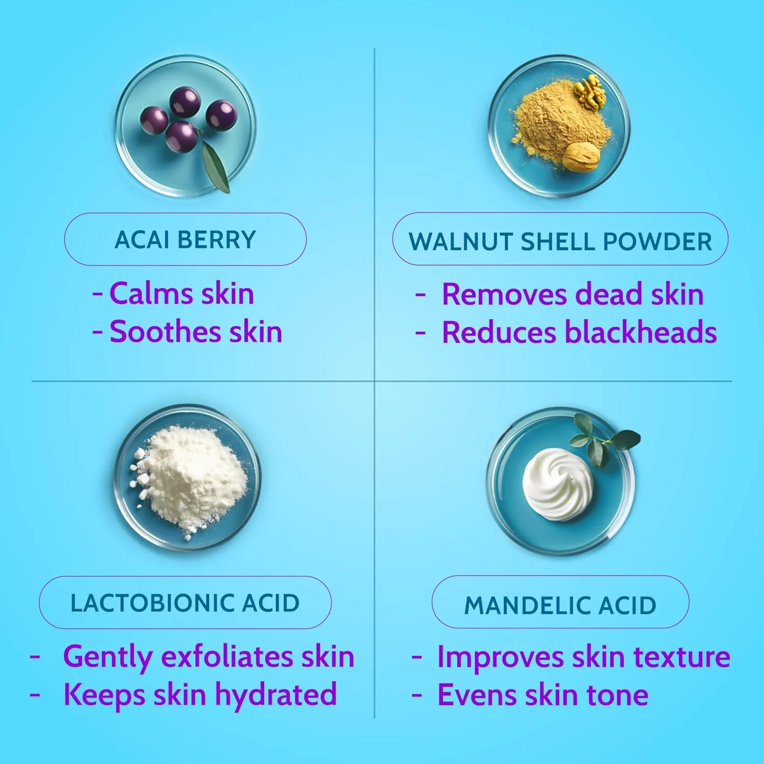 Chemist At Play Gentle Exfoliating Face Scrub With Mandelic Acid & Walnuts | Dual-Action Exfoliator | Smooth & Radiant Skin-3