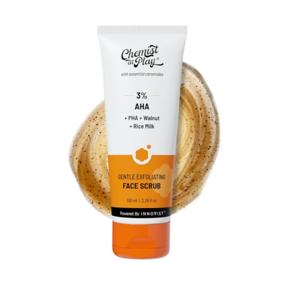 Chemist At Play Gentle Exfoliating Face Scrub With Mandelic Acid & Walnuts | Dual-Action Exfoliator | Smooth & Radiant Skin-5