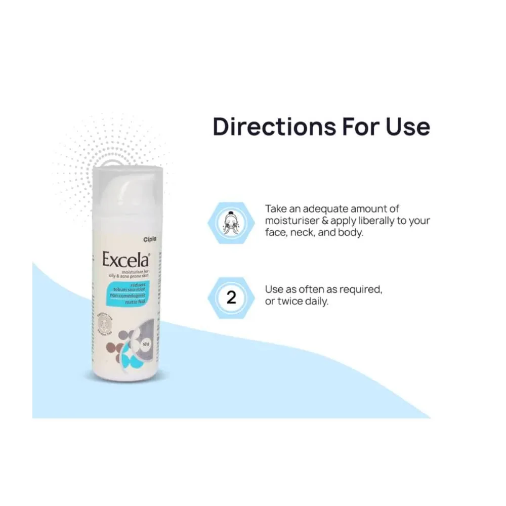 Cipla Excela Moisturiser | Matte Finish Face Moisturizer for Oily and Acne-Prone Skin-3
