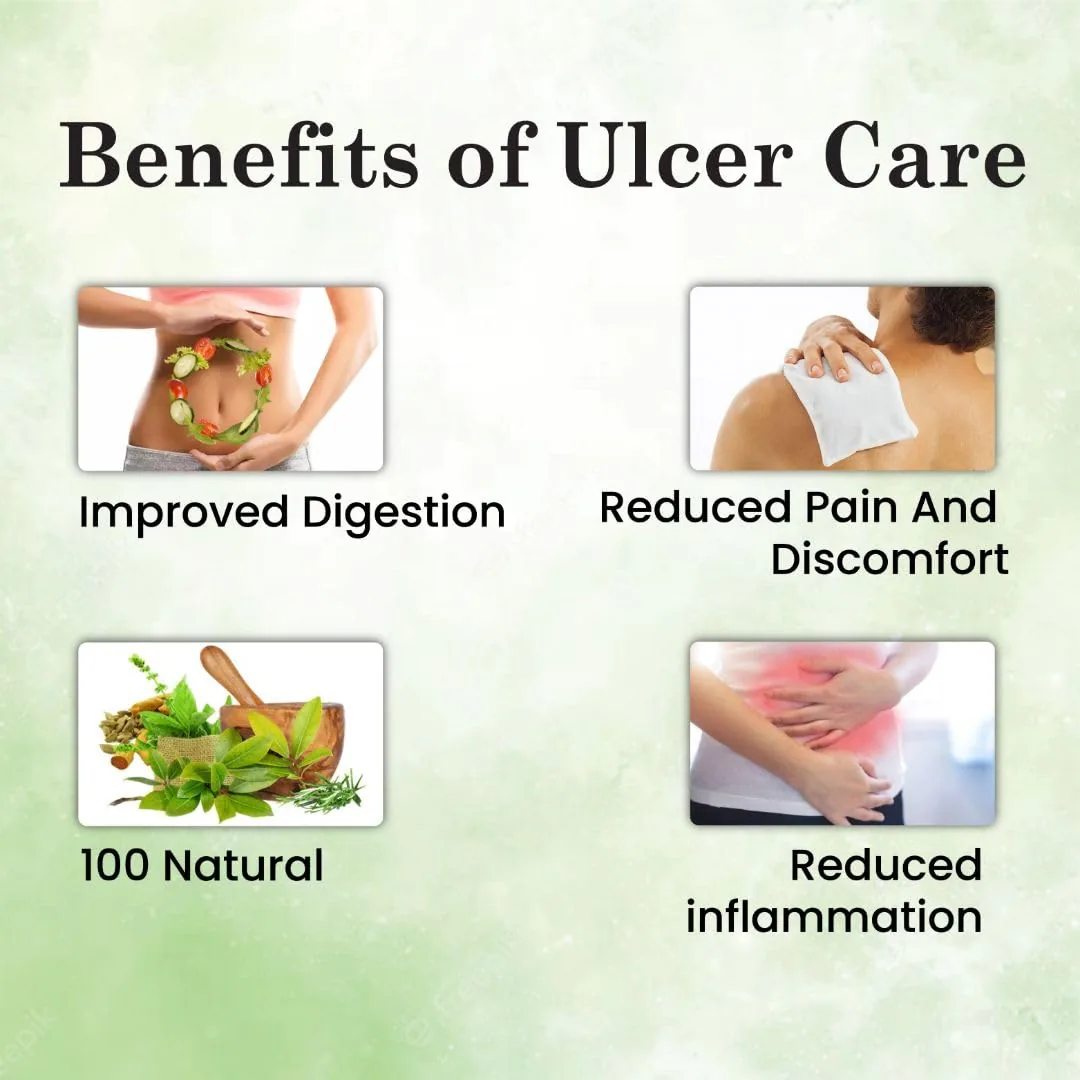 Cipzer Ulcer Care Capsules | Herbal Stomach Soothing Supplement | Natural Acidity & Digestive Support-5