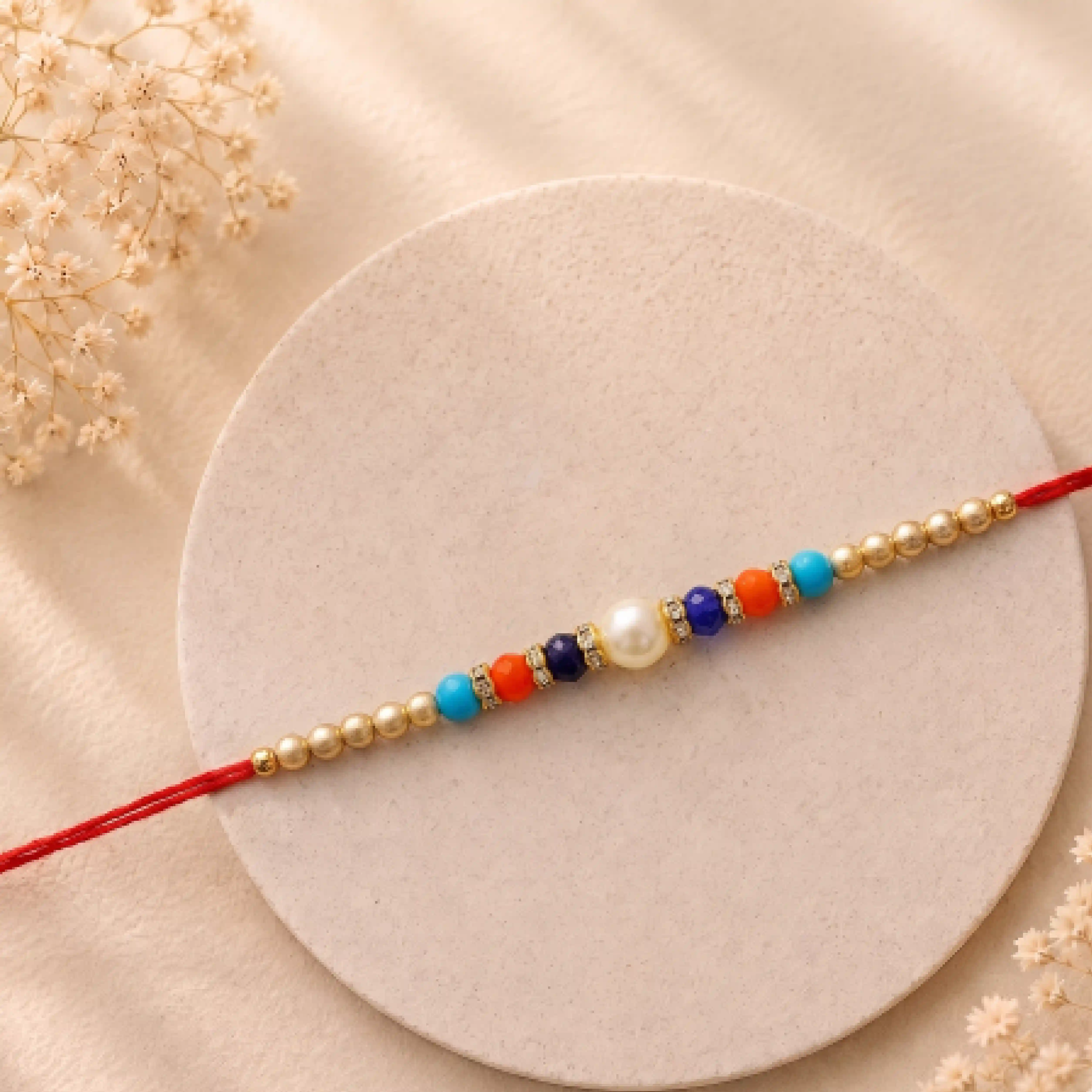 Colorful Beads Rakhi