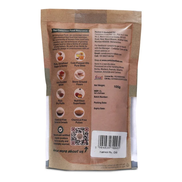Conscious kashmiri red chilli powder - 5