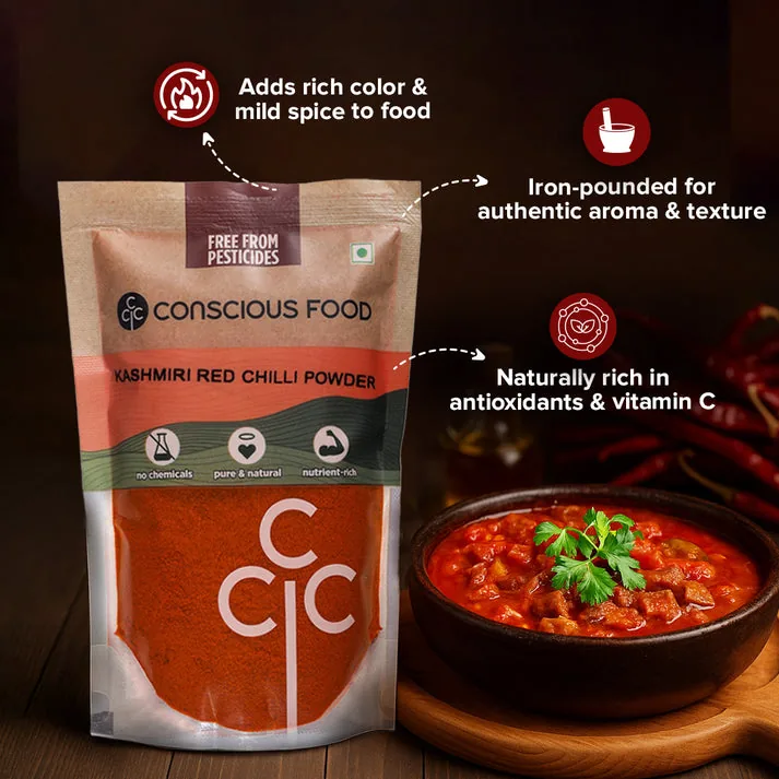 Conscious kashmiri red chilly powder - 3