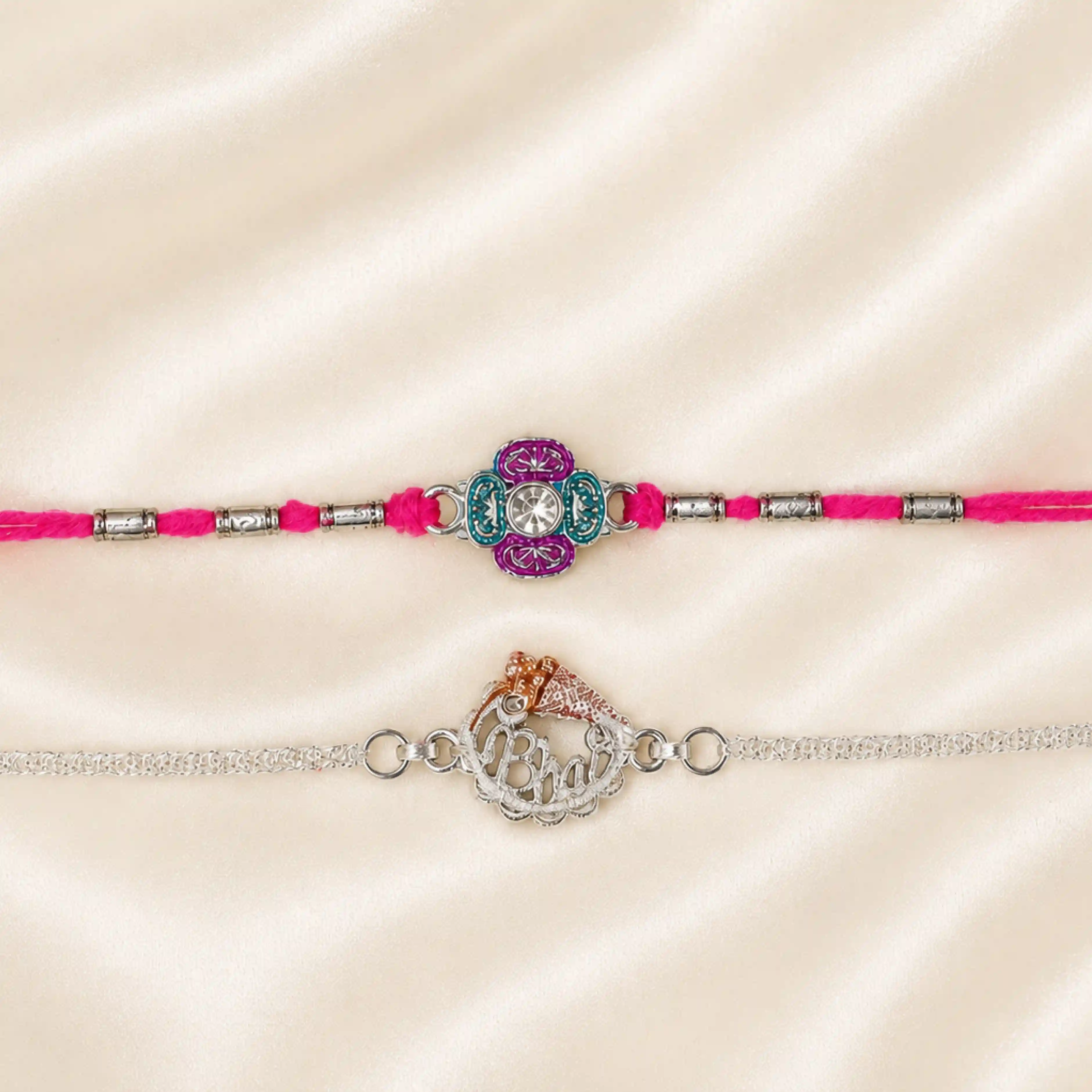 Couple Rakhi Combo for Bhaiya and Bhabhi