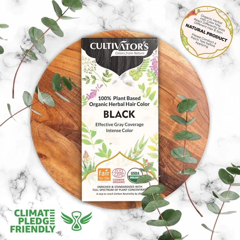 Cultivator's Organic Herbal Hair Color - Black | Natural Botanical Hair Dye | Ammonia and Paraben Free-3