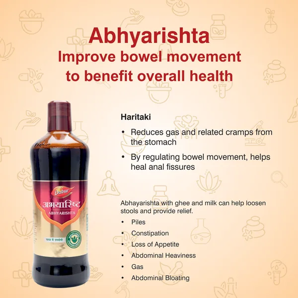 Dabur Abhayarishta | Ayurvedic Digestive Tonic | Relief from Constipation & Bloating-4