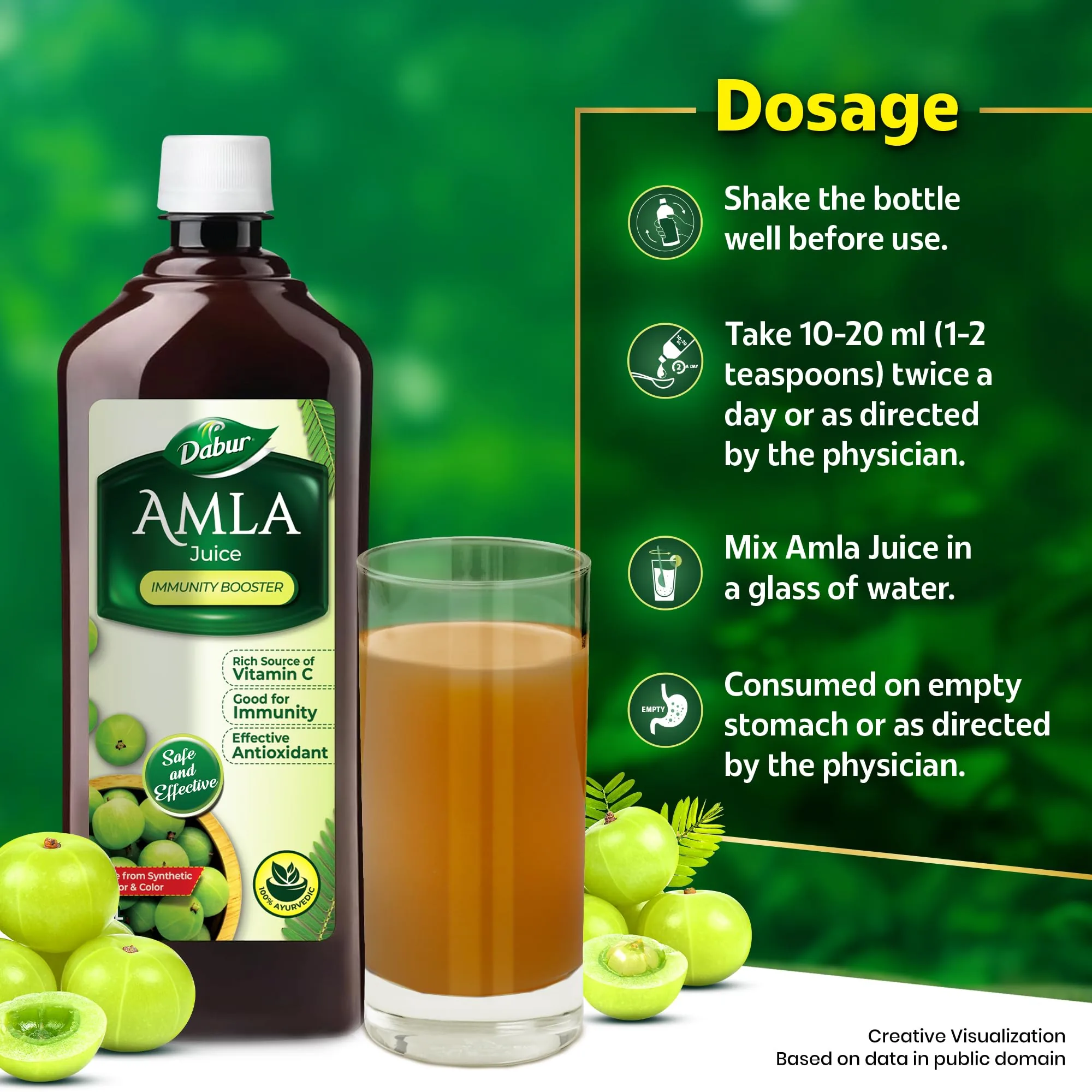 Dabur Amla Juice Immunity Booster | Ayurvedic Health Drink | Vitamin C & Antioxidant Support-6