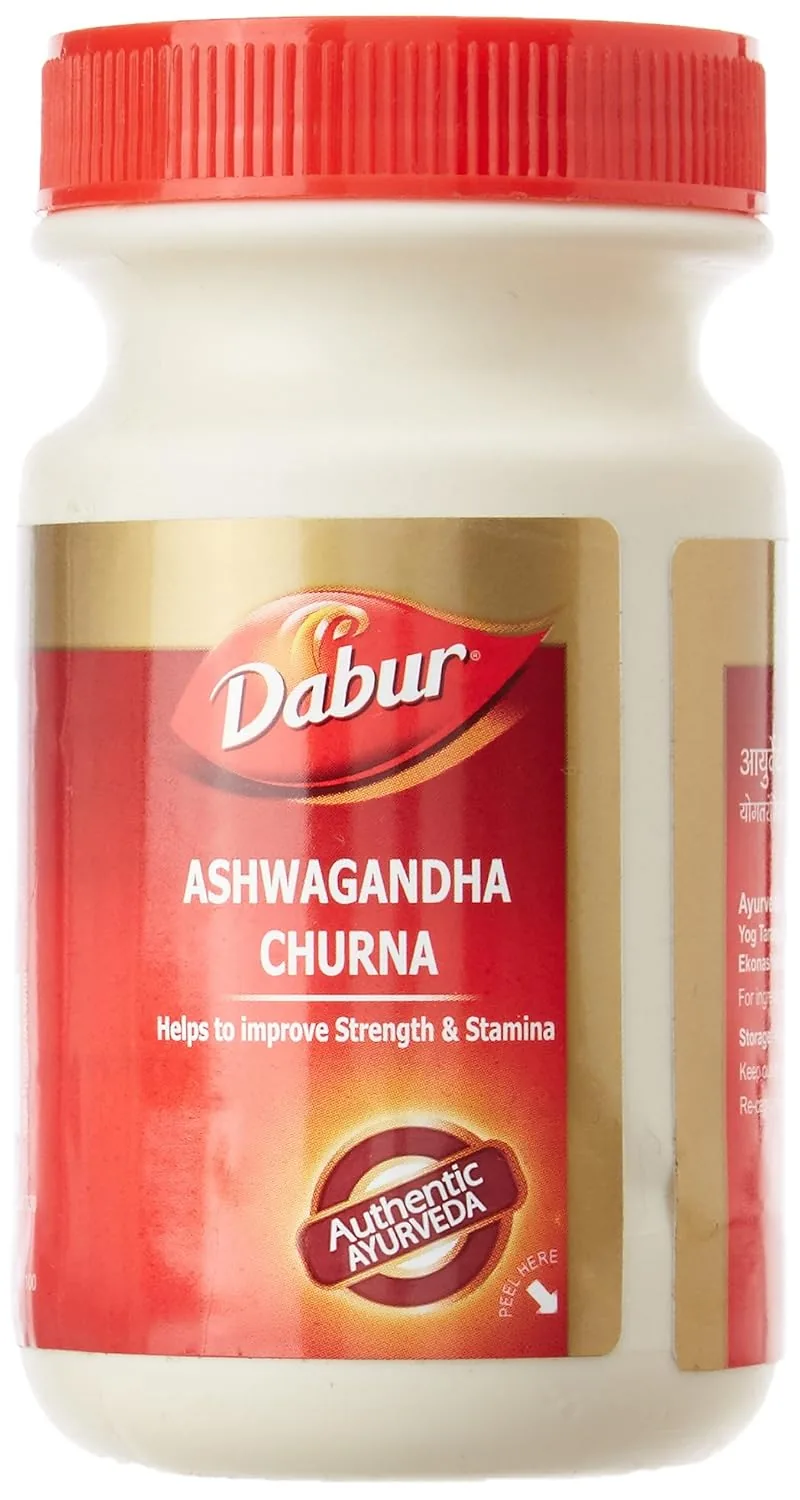 Dabur Ashwagandha Churna | Ayurvedic Root Powder | Stress Relief & Stamina Booster