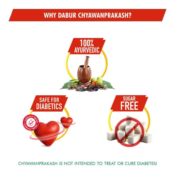 Dabur Chyawanprakash Sugar Free | Ayurvedic Immunity Booster | Safe for Diabetics-6