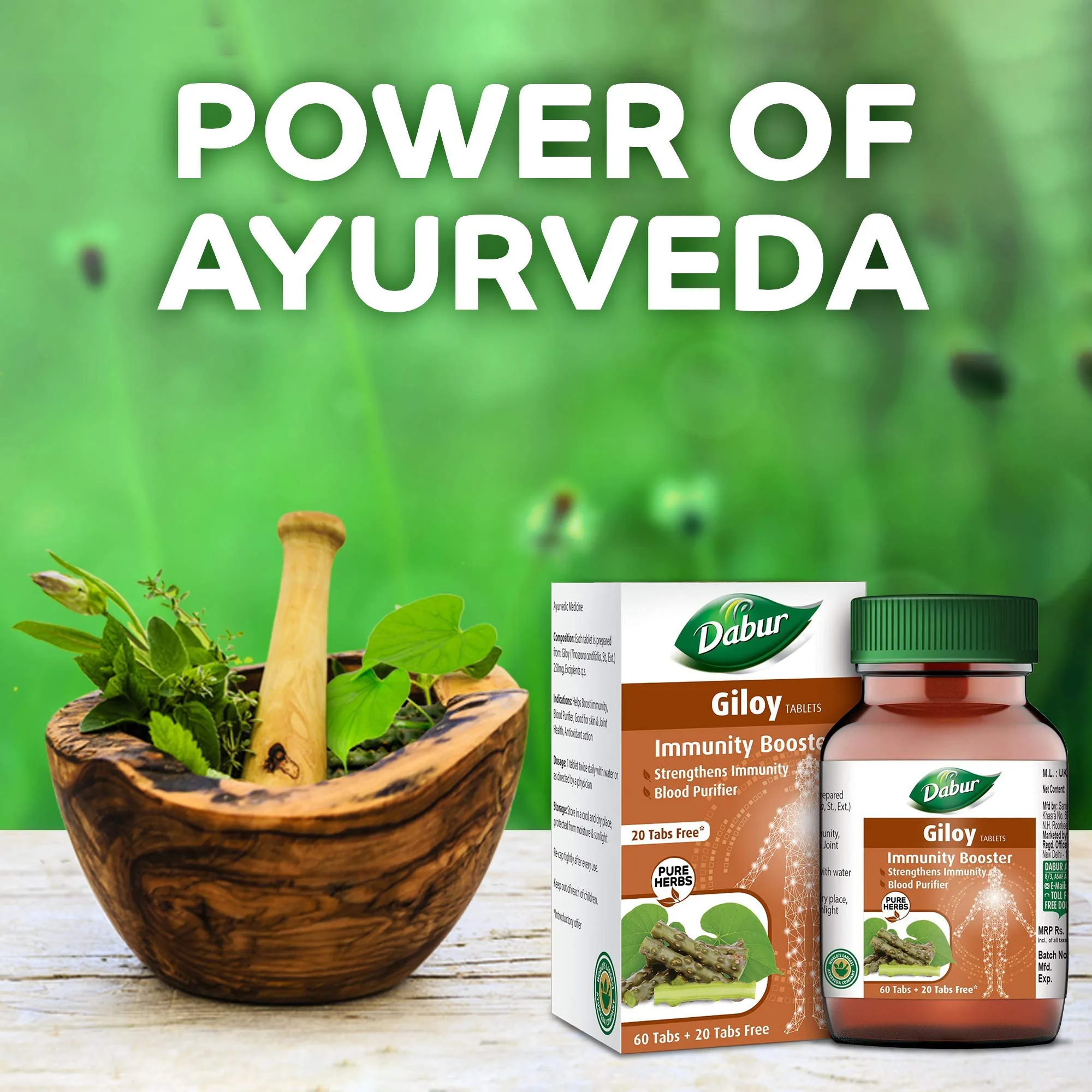 Dabur Giloy Tablets | Ayurvedic Immunity Booster | Natural Blood Purifier-6