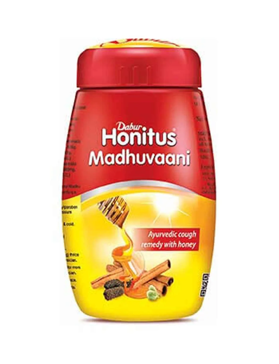 Dabur Honitus Madhuvaani | Ayurvedic Cough & Cold Paste | Natural Throat Soother-1